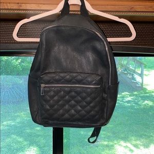 Medium Faux Leather Backpack